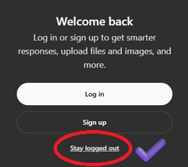 Avoid ChatGpt Loging